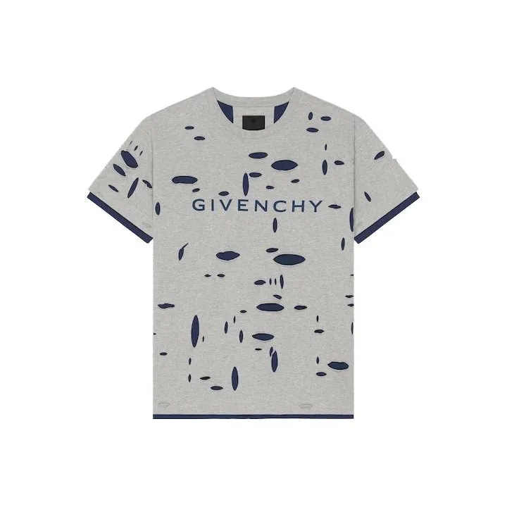 Givenchy Distressed Crewneck T Shirt-0