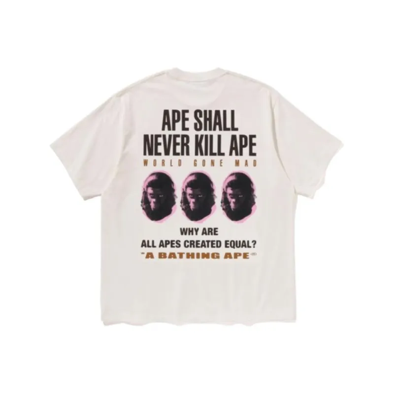 A BATHING APE Slogan Relaxed Fit Tee-1