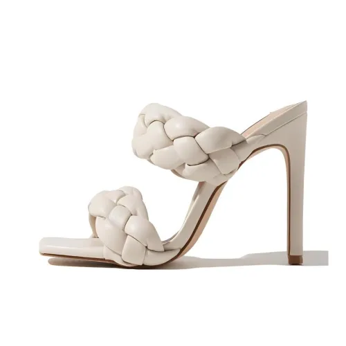 STEVE MADDEN Slide Slippers Women's Ecru