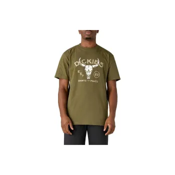 Dickies Bull Skull Heavyweight T-Shirt T-Shirt Unisex Green