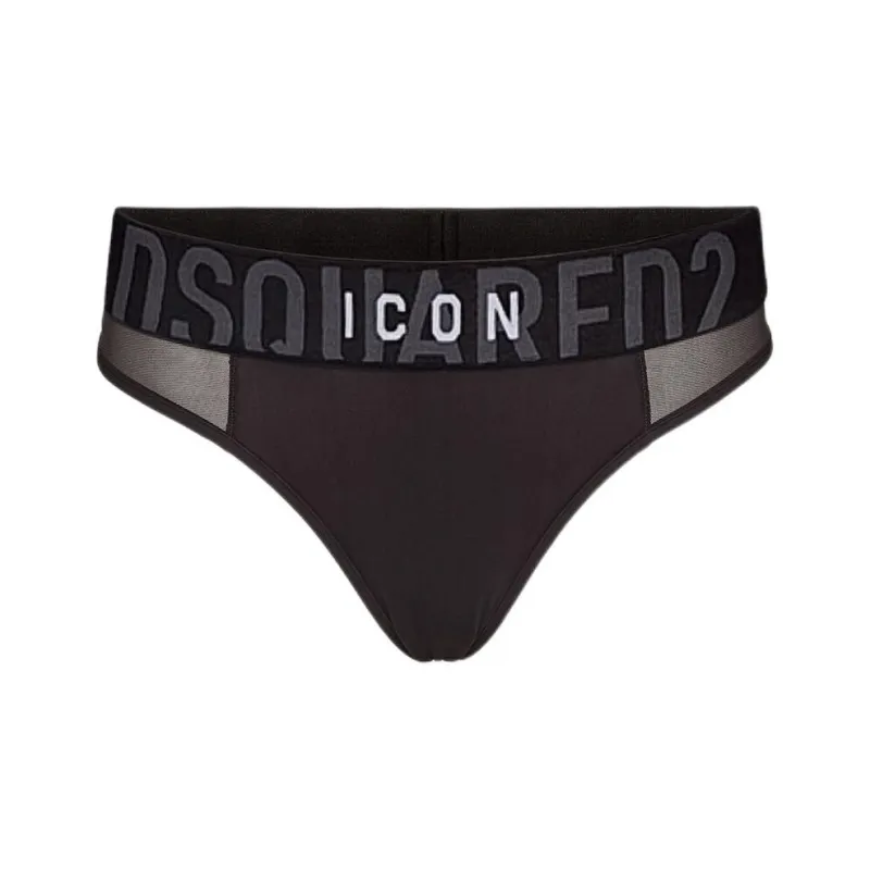 DSQUARED 2 Icon Mesh panel Thong-0