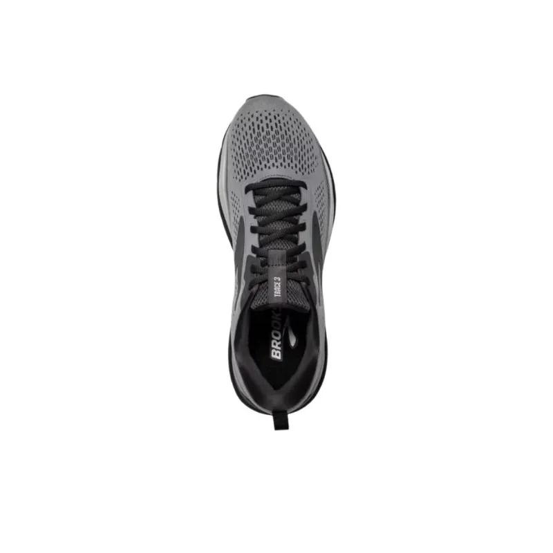 Brooks Trace 3 Cushioning Breathable Low Top Running Shoes Men's Gray-3