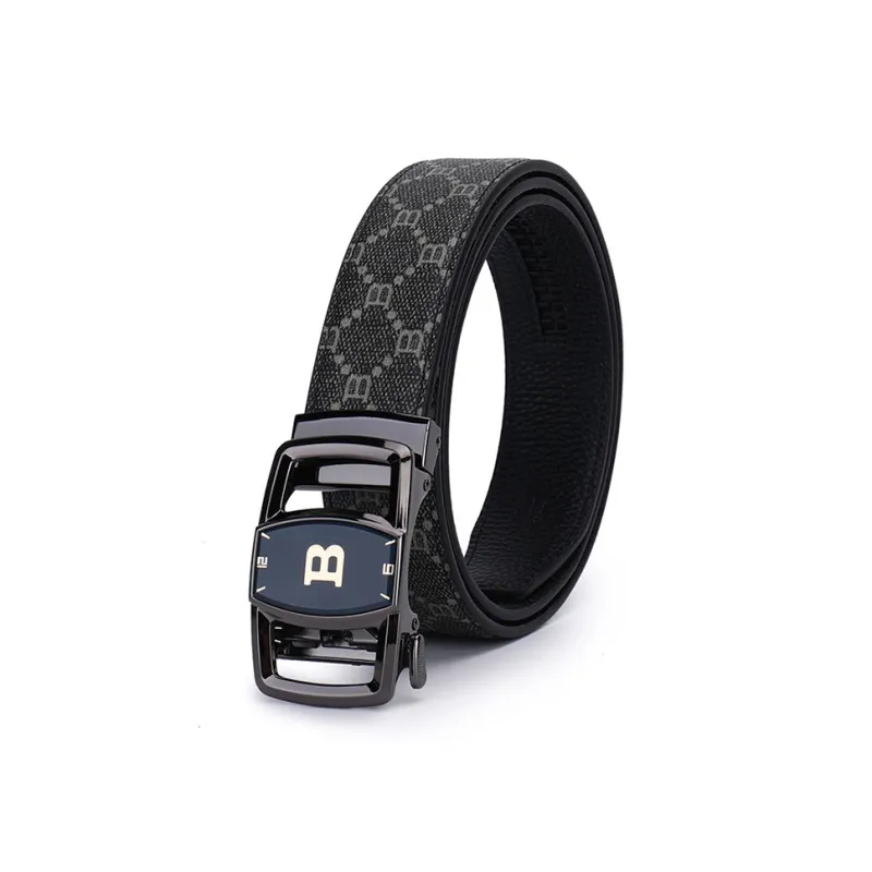 JONNY MOORE Top Grain Cow Leather Belts Unisex 3.5CM-0