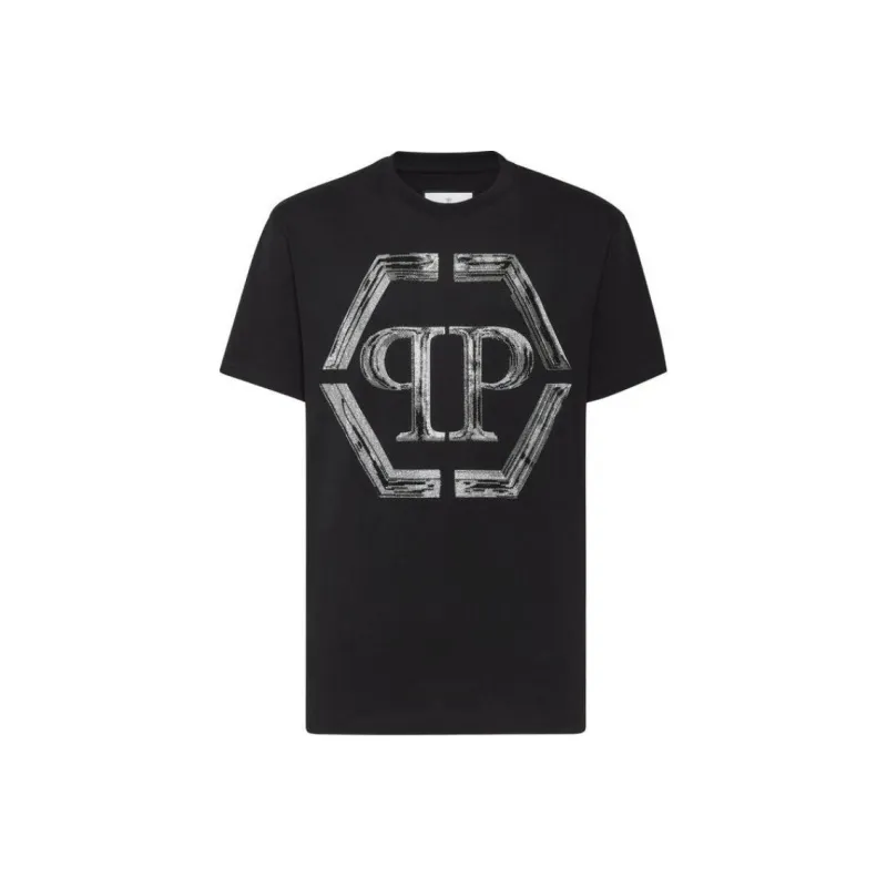 PHILIPP PLEIN Logo Printed Crewneck T-Shirt-0