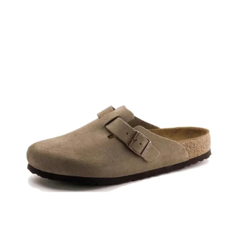 Birkenstock Boston Suede Leather Sandals 'Taupe'-2