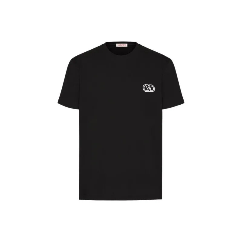 Valentino Embroidered V Logo Tee-3