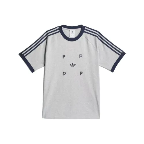 Adidas Originals x Pop Trading Company T Shirt Unisex Heather Gray