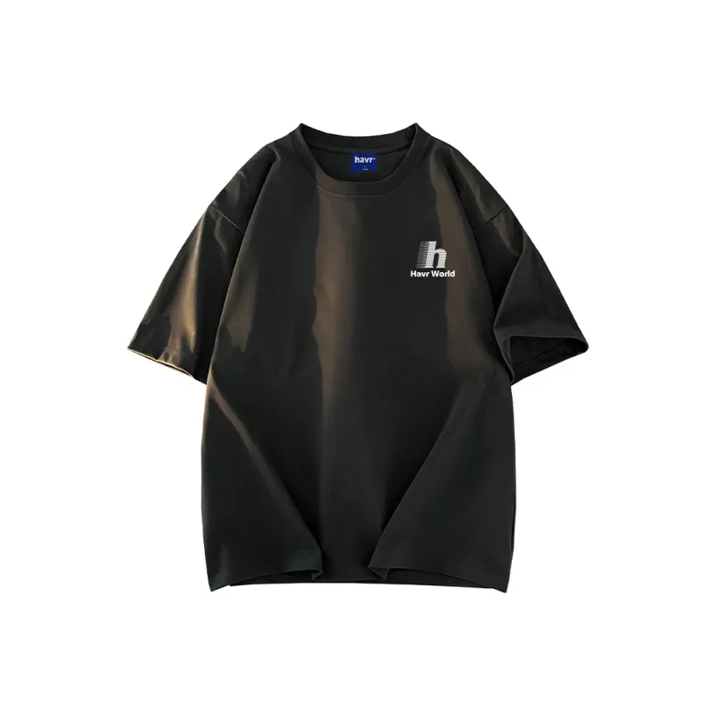 HAVR Loose Fit Breathable Thin Short Sleeved T Shirts Unisex-6