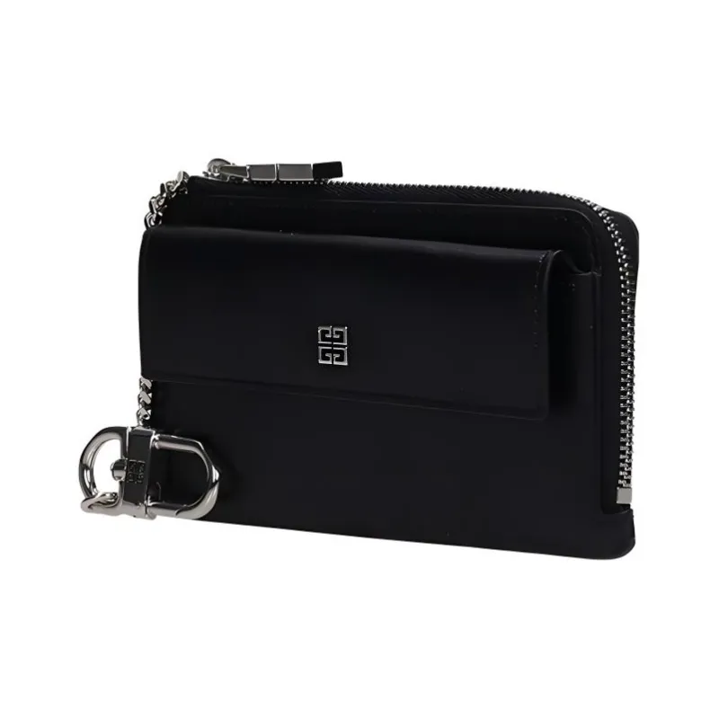Givenchy 4G Calfskin Clutch Wallet Women's Black-1