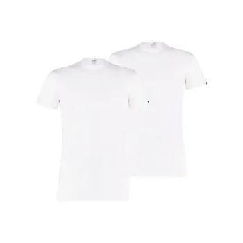 PUMA Lot De 2 T-shirts Col Rond Basiques Pour Homme T-Shirt Men's 2 Pack White