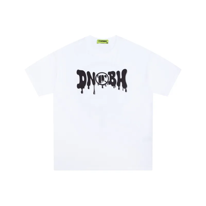 DNBH Loose Fit Casual Crew Neck Heavyweight Short Sleeved T Shirts Unisex-0