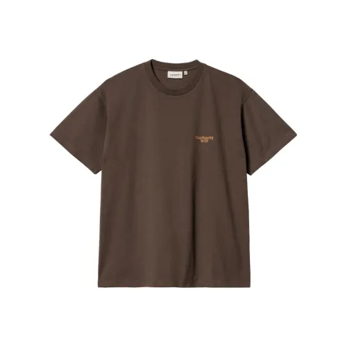 Carhartt WIP T Shirts Men Seven Leaf Tree Color