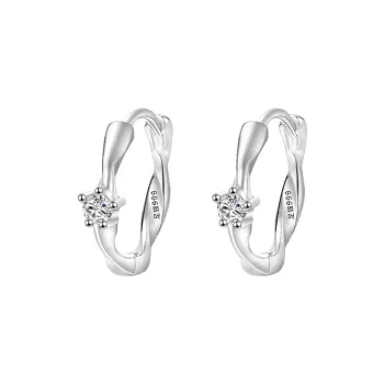 SWEET PLANET S999 Fine Silver Stud Earrings Women's