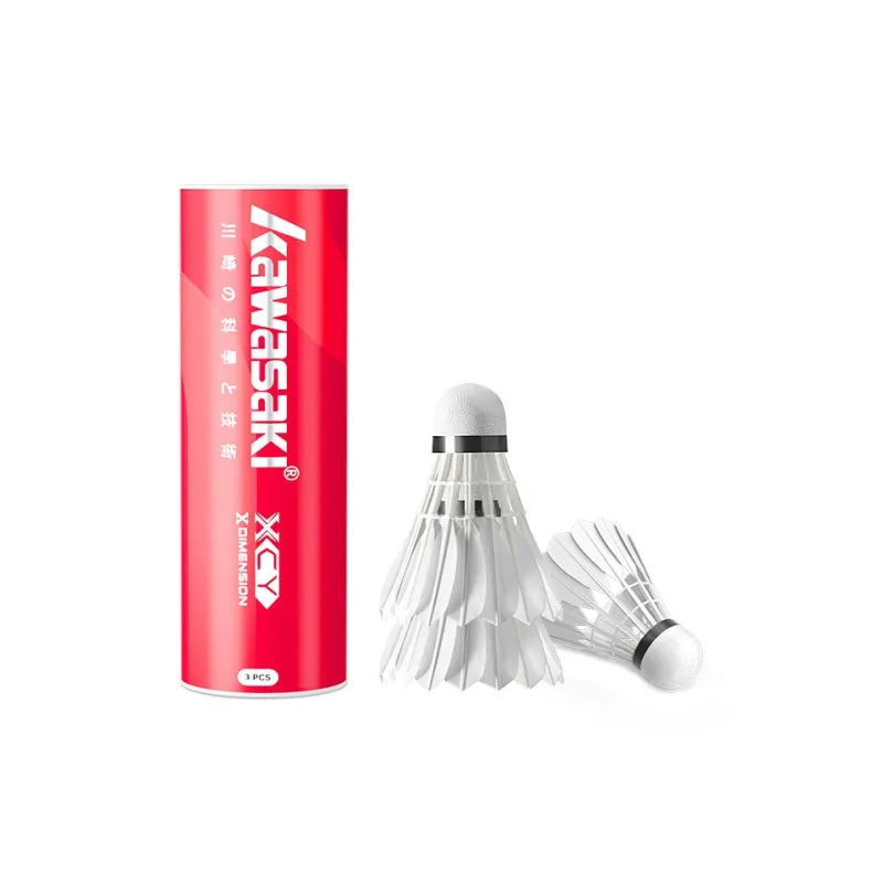 Kawasaki X Dimension Collection Goose Feather Shuttlecock 3 Pack Goose Feather Shuttlecocks-2
