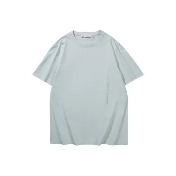HLA T Shirts Men Moisture Wicking, UV Protection 40, Quick Dry Light Gray E8