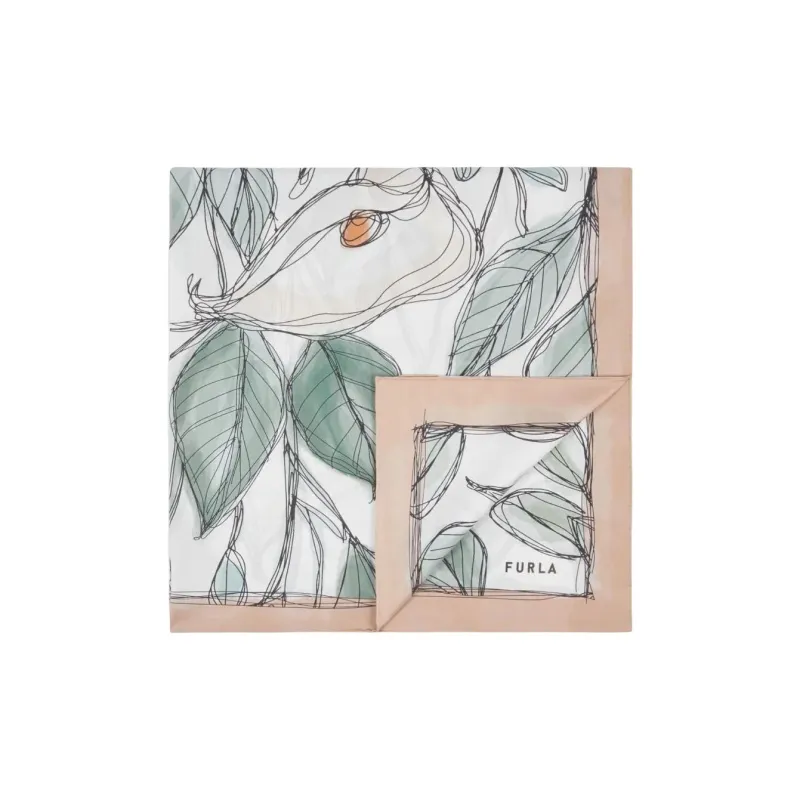 Furla Lily print Silk Foulard-1