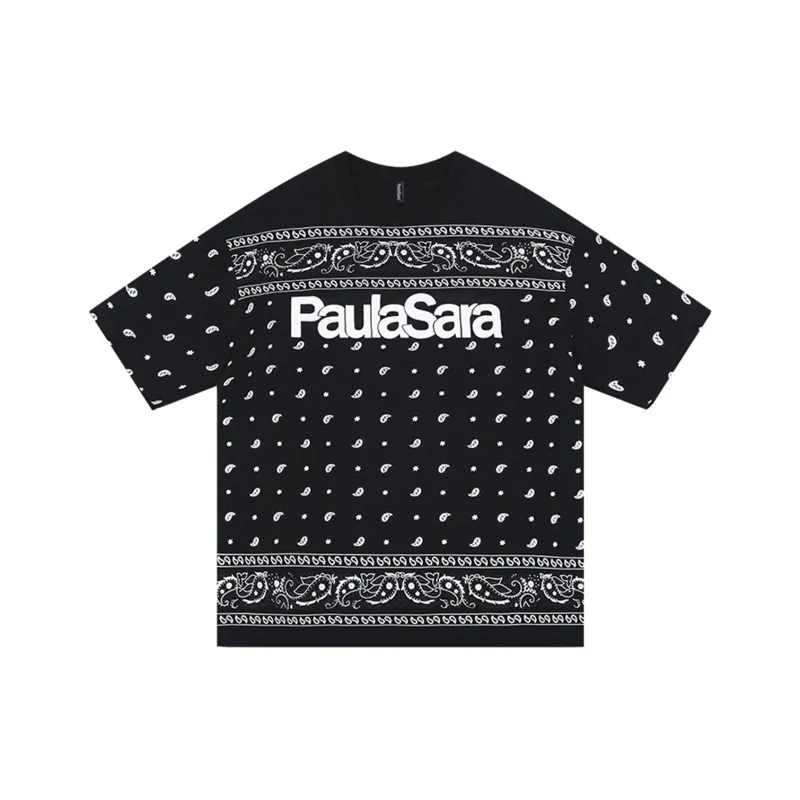 PAULASARA Short Sleeved T Shirts Unisex Black-0