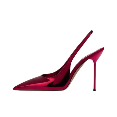 Paris Texas Lidia Slim Heel High Heels 10.5cm Women's Red