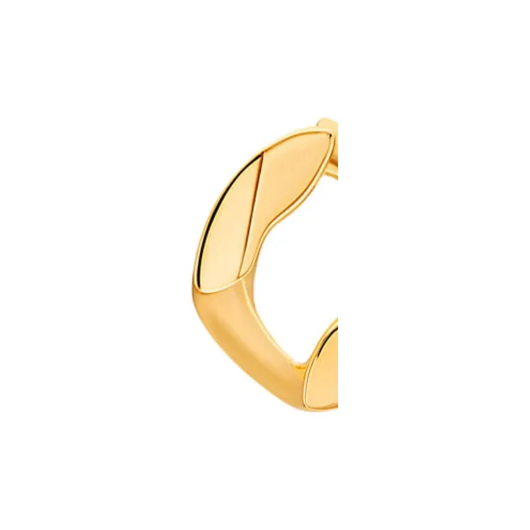 MICHAEL KORS 14K Gold Plated Brass Earrings Unisex Gold-2