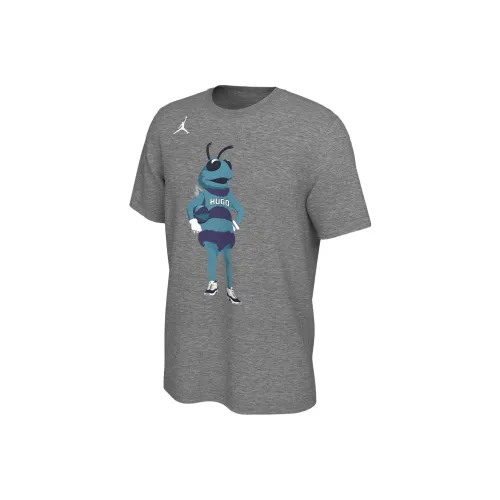 Jordan Charlotte Hornets T-Shirt Men's Gray
