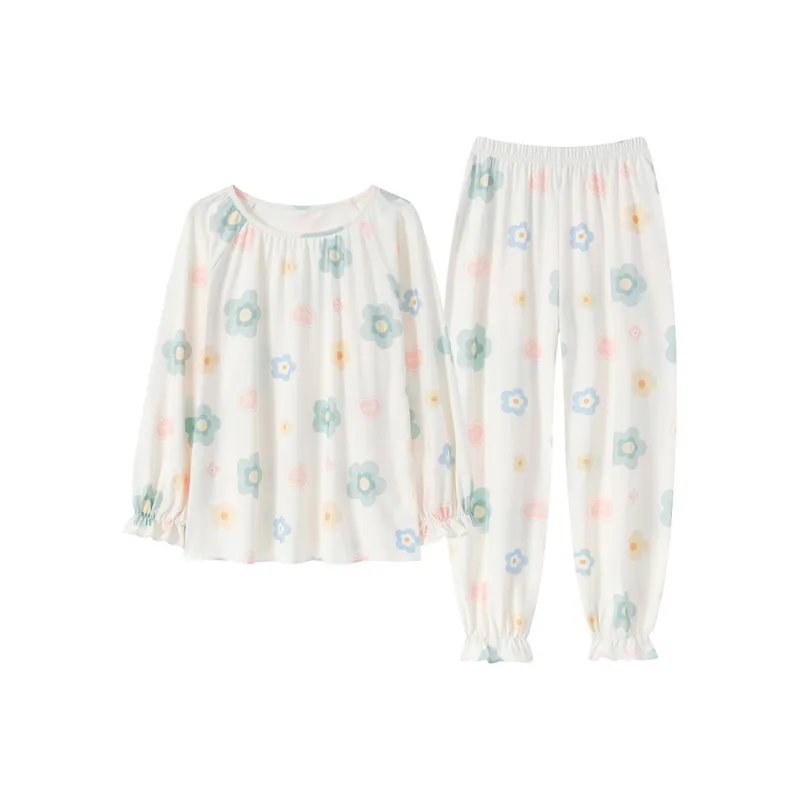 Herbal Primer Pajama Set Women's Combo Set-0