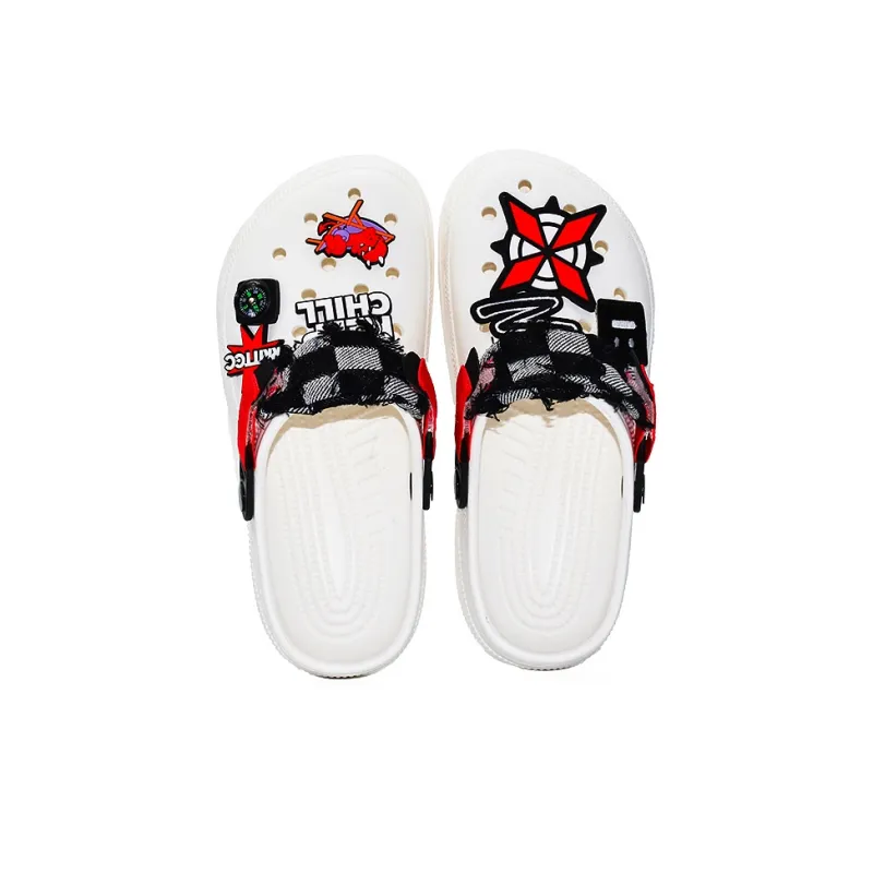 OUBT Creative Compass Clogs Men's White-2