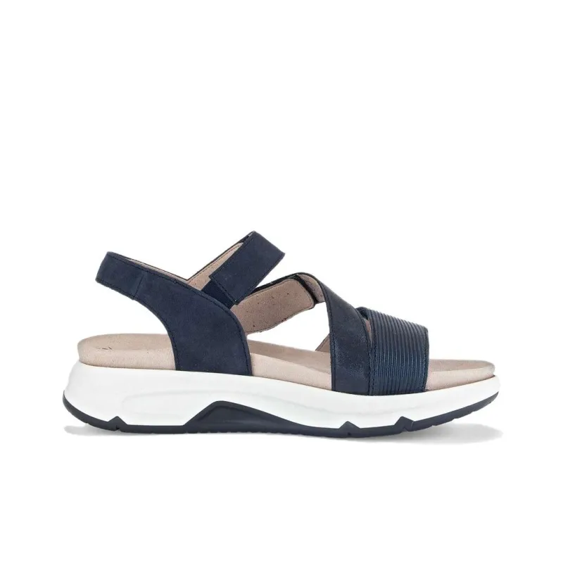 Gabor Rollingsoft Beach Sandals Women's Blue-1