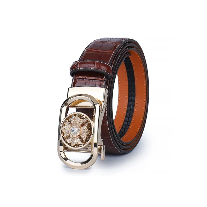 JONNY MOORE Cow Leather Belts Unisex 3.5CM-1