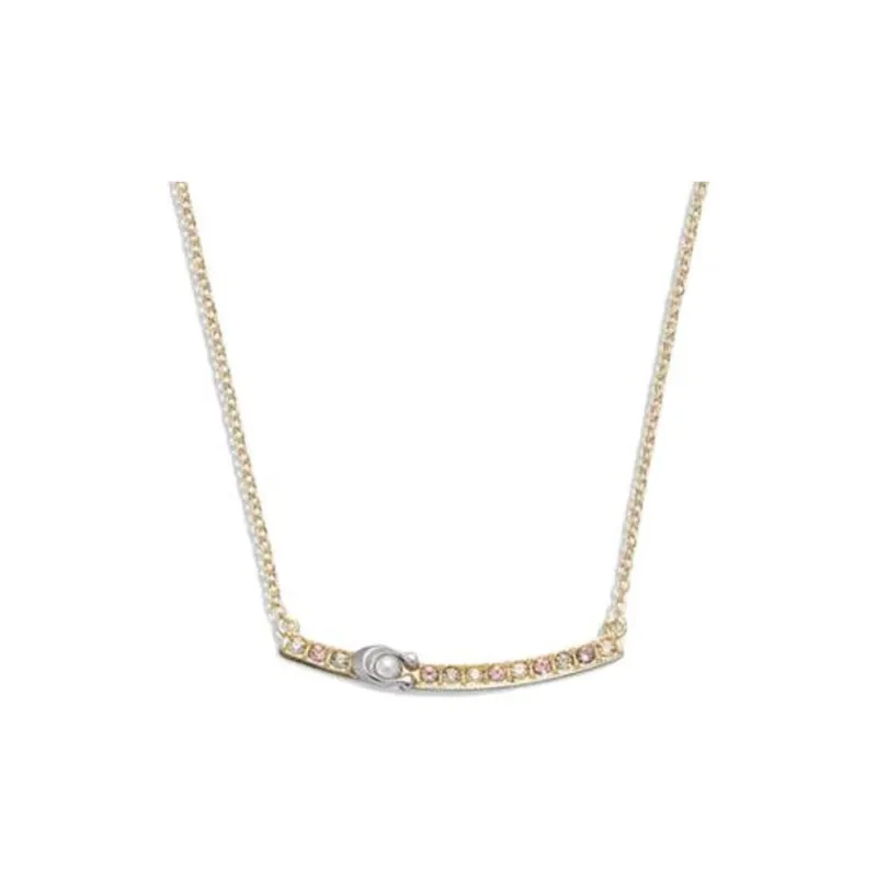 COACH Brass Plated Necklaces Women's Gold-1