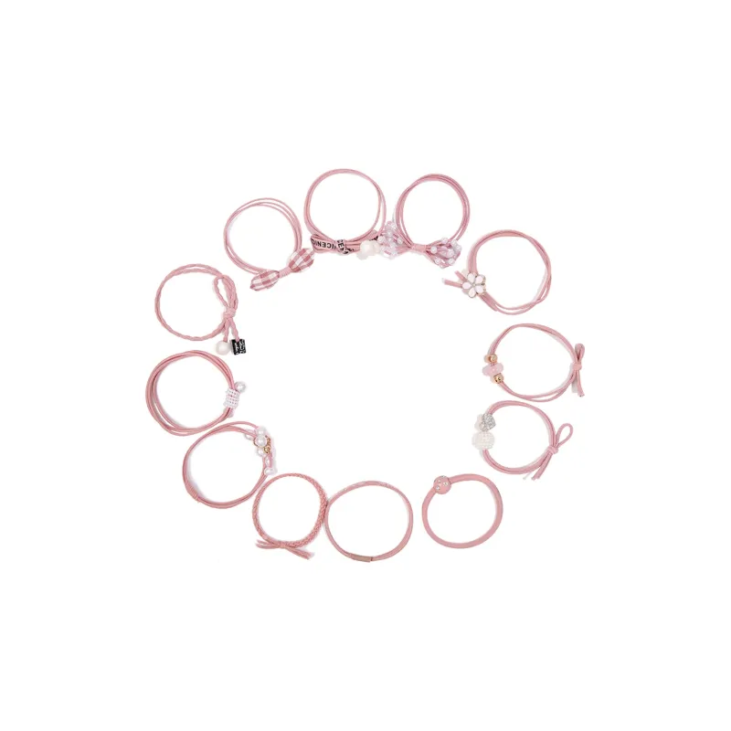 ROYALSASA Rubber Band, Faux Pearl Hair Tie Women's-2
