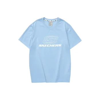Skechers Colorful T Shirts Unisex Cerulean Sky/0147