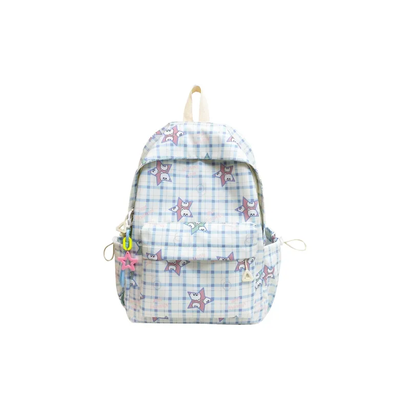 GOX Nylon Backpack Women's Pink/Purple/Green/Sky Blue/Black-17