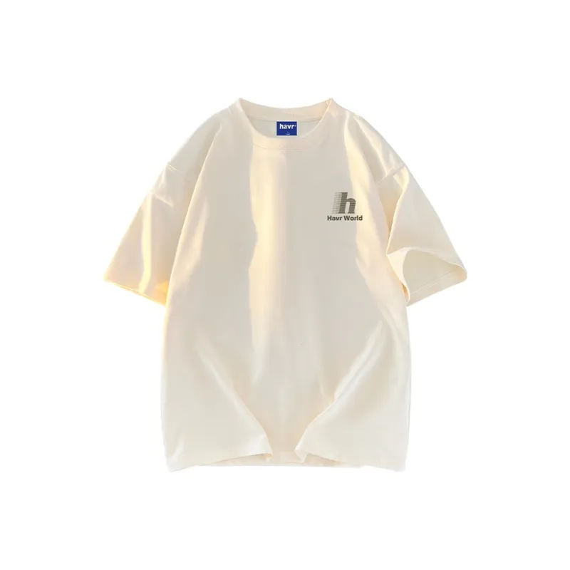 HAVR Loose Fit Breathable Thin Short Sleeved T Shirts Unisex-9