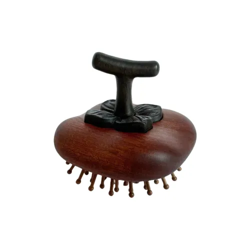 XIBI Persimmon Ring Round Airbag Comb With Sandalwood Massage For Health And Wellness Full Body Meridian Unblocking