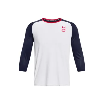 Under Armour Utility T Shirts Men White/Marine Blue