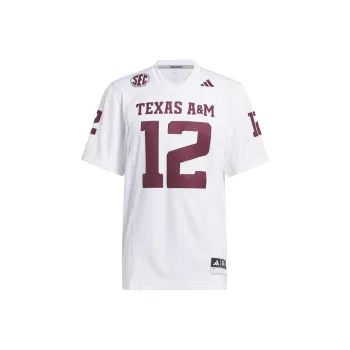 Adidas Free Shipping With AdiClub Texas A&M Football Off-Field Away Jersey