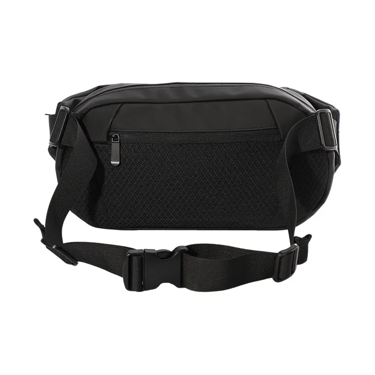 MESUCA MARVEL Fabric Shoulder Bag Crossbody Bag Fanny Pack Men's Black-3