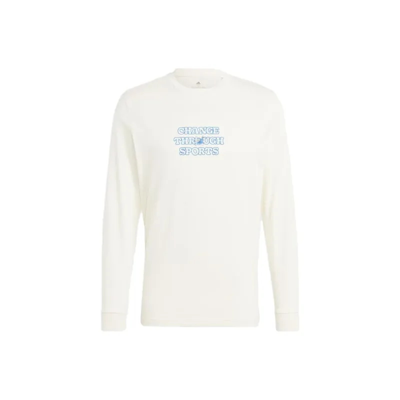 Adidas Sportswear Change Through Sports Long Sleeve Tee T-Shirt Men's White-0