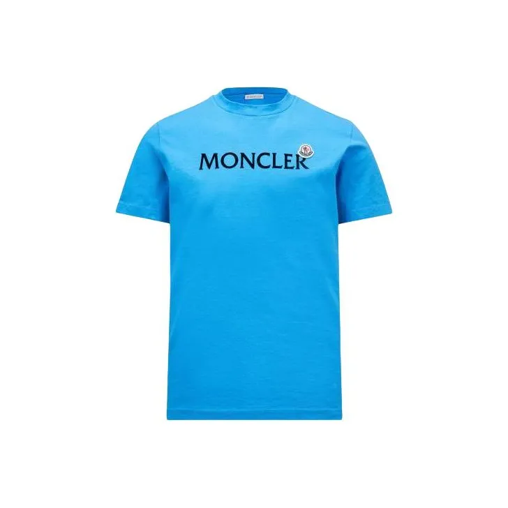 Moncler Flocked Crewneck T Shirt-0