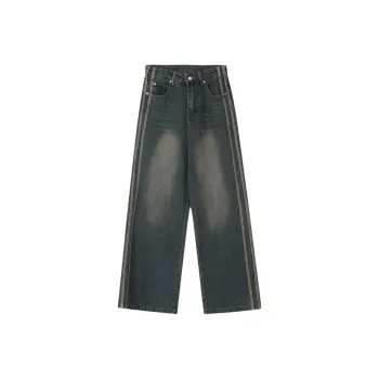 TESTUNG Jeans Men Vintage Blue
