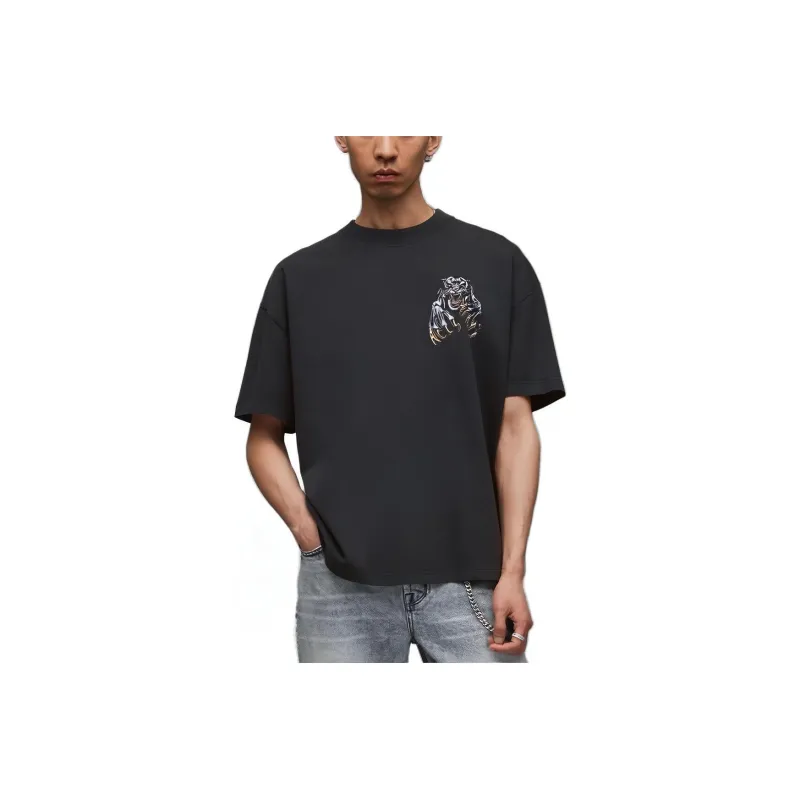 ALLSAINTS T-Shirts Men Washed Black-0