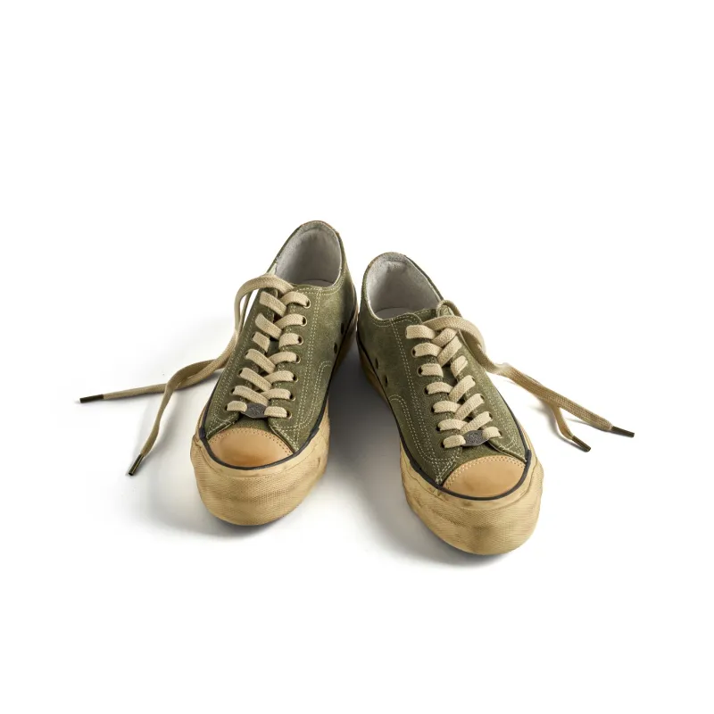 PIPG Cushioning Anti Slip Wear Resistant Breathable Coverage Balance Lightweight Low Top Casual Shoes Unisex Army Green-2
