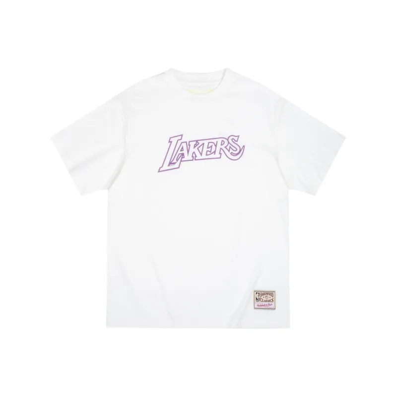 Mitchell & Ness NBA Collection T Shirt Los Angeles Lakers Unisex White-0
