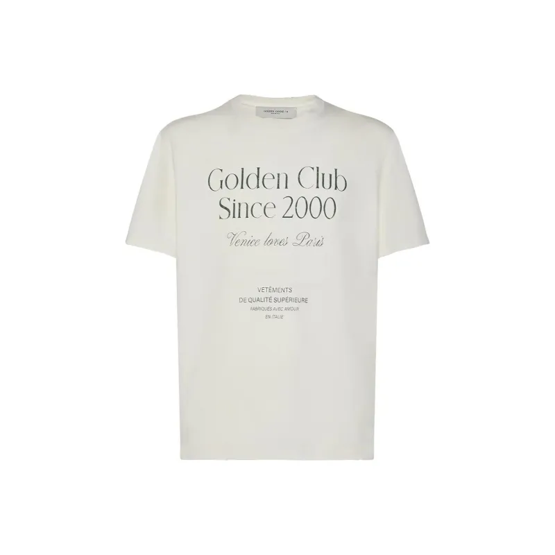 Golden Goose Slogan-print Cotton T-shirt-0