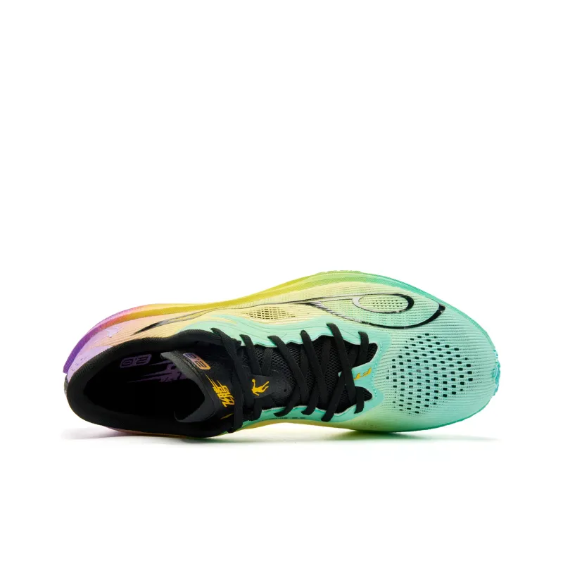 QIAODAN Feiteng 2.0 Running Shoes Men Low Top Smart Green Rhythm Yellow-3