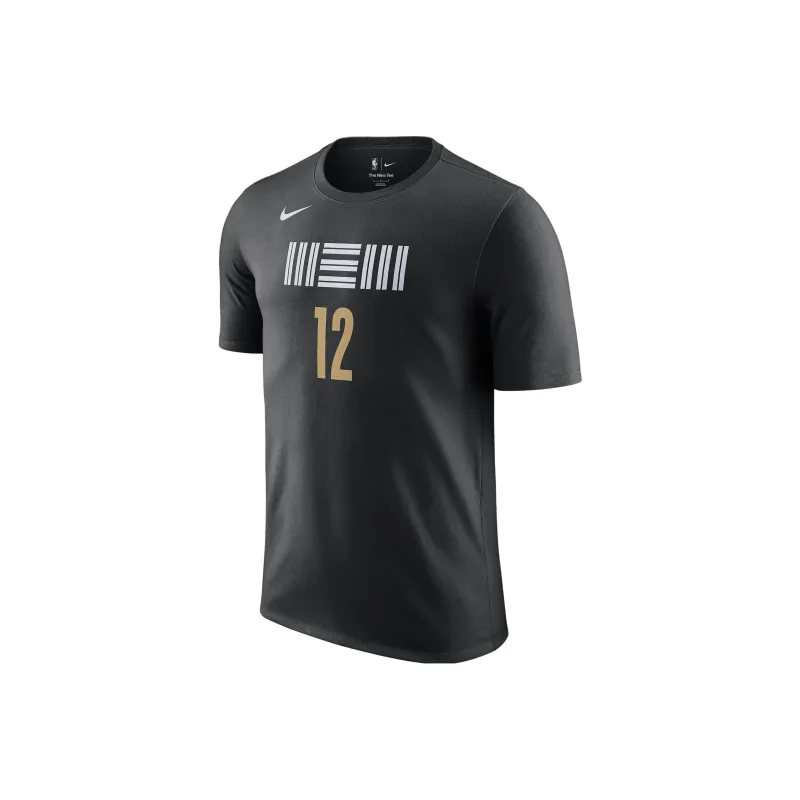 Nike Ja Morant Memphis Grizzlies City Edition T Shirt City Edition, Memphis Grizzlies, Ja Morant Size 12 Men's Black-0