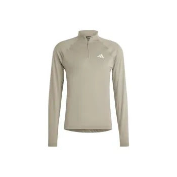 Adidas Free Shipping With AdiClub Gym+ Training 1/4 Zip Long Sleeve Tee