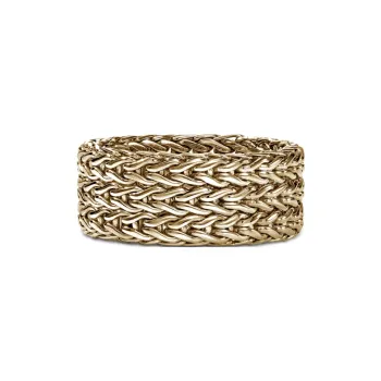 John Hardy 18kt Yellow Gold Classic Chain Ring
