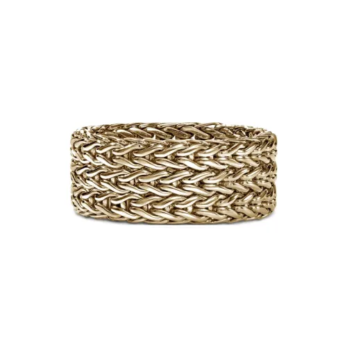 John Hardy 18kt Yellow Gold Classic Chain Ring