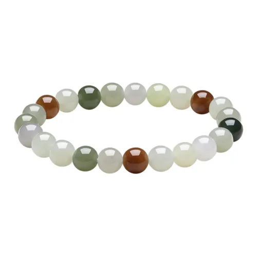 ZHOU LIU FU Hetian Jade Bracelets Green Jade Women's